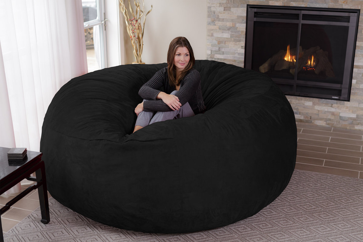 Latitude Run Extra Large Microsuede Bean Bag Sofa & Reviews Wayfair.ca